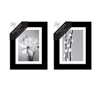 Photo Frame - Beautifully Carved - Home Décor - Wall Display - Poster Frame - Elegant Classic Design - Wall Mount - Easy to Clean - Perfect for Gift (5X7, Black Basic)