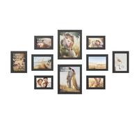 Photo Frame Collage Set Black, 10-Piece