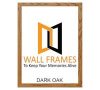 Photo Frame Dark Oak 350mm x 300mm Photo Picture Frame Real Wood Poster Acrylic Glass WALL FRAMES TO KEEP YOUR MEMORIES ALIVE