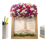 Photo Frame Decor, Tree Shaped Stand, Family Picture Holder, Small Desktop Display Mothers Day Gift Idea for Living Room Bedroom Study Office Entryway Birthday Party Use Home