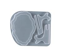 Photo Frame Epoxy Resin Mold Display Stand Rectangle Oval Irregular Shape Image Silicone Decorative Photo Resin Mold Kit Silicone