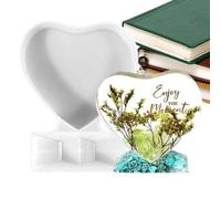 Photo Frame Molds for Epoxy Resin - Heart Shape Silicone Casting Form, DIY Craft Making Kit | Flexible Non Stick Material Design Detail, Easy Release Purpose, Ideal for Handmade Gift Home Table