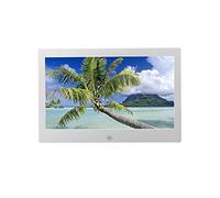 Photo Frame Multifunctional Electronic Photo Album Photo Frame Video Recorder Advertising Player Photo Hd 10 Inch 1024 * 600 Free 16Gu Disk Player Advertising Pla,Silver