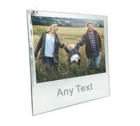 Photo Frame Personalised Photo Frames for Her New Parents Couples Family Custom 5X7 Glass Photo Album for Baby Women Wife Babies Silver Glass Mirror Frame Gift for Fathers Day Christmas