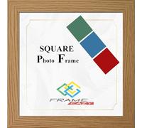Photo Frame Picture Frame All Square Sizes Frames Black White Oak Frames (Oak, 9" x 9")
