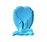 Photo Frame Resin Mold Photos Display Tool Silicone Mold Swan-Wings Picture Frame Epoxy Casting Home Decor Gift Heart Silicone Casting Jewelry Home Decor