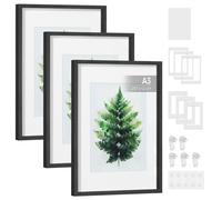 Photo Frame Set Black A3 31.1x43.4x2.8cm 3pcs