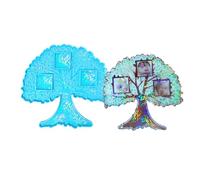 Photo Frame Silicone Big Tree Shape Picture Frames Crystal Epoxy Resin Mold Wall Decoration for Living Room Silicone Mold for Jewelry Making