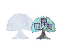 Photo Frame Silicone Big Tree Shape Picture Frames Crystal Epoxy Resin Mold Wall Decoration for Living Room Silicone Mold for Jewelry Making