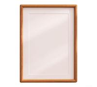 Photo Frame, Solid Wood Rounded Corner Picture Frame Desktop Home Decoration Wedding Display Stand DIY Blank Frame Set(7 inches)