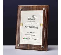 Photo Frame Wooden Honor Certificate Frame Award Framed Table Set Patent Certificate Letter of Authorization Picture F
