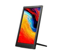 Photo Frames 10.1 Inch Ips Screen Front Touch Button Hd Electronic Photo Album Vertical/Horizontal Stand-Alone Multi-Function Advertising Machine Resolution 128,Black