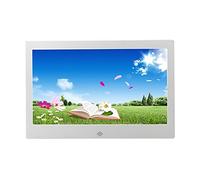 Photo Frames 10-Inch Ultra-Thin Metal Case Multi-Function Electronic Photo Album Family Wedding Birthday Product Publicity Advertising Machine Can Play Picture/,Silver