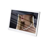 Photo Frames 15.4 Inch Electronic Photo Frame Electronic Photo Album Advertising Machine Can Make A Clock/Calendar Support Picture/Music/Video Play Resolution 1,White