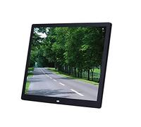 Photo Frames 15-Inch Hd Wall-Mounted Advertising Machine Electronic Photo Album Full Format 1080P Video Player Resolution 1024 * 768,Black