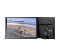 Photo Frames 17-Inch Electronic Photo Album Multimedia Player Elevator Wall Advertising Machine Large Screen Resolution 1440 * 900,Black