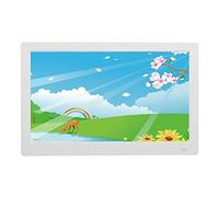 Photo Frames 17 Inch Hd Electronic Album Wall-Mounted Advertising Machine 1080P Hd Video Player Can Be Transverse/Vertical Resolution 1440 * 900,White