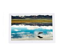 Photo Frames 17-Inch Photo Frame, High-Definition Electronic Photo Album, Wall-Mounted Photo Frame, Product Machine, Video Player, Human Body Induction,White Color