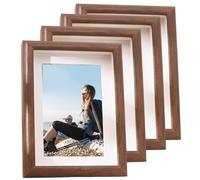 Photo Frames 6 x 4 inches, 4 PCS Vintage Small Frames Wooden Picture Frame Art Print Frame for Wall and Tabletop Display