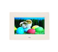 Photo Frames Black/White 7.0-Inch Home Video Player Multimedia Advertising Machine Support Video, Picture, Music Play Resolution 1024 * 600,White