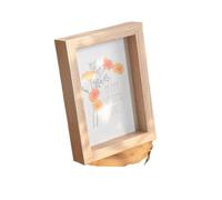 Photo Frames Creative Photo Frame DIY Dried Flower Empty Stereo Acrylic Specimen Picture Display Stand Memory Home Decor Ornament(S7,7in (12.7x17.8cm))