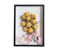 Photo Frames Creative Photo Frame DIY Dried Flower Empty Stereo Acrylic Specimen Picture Display Stand Memory Home Decor Ornament(S3,7in (12.7x17.8cm))