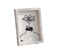 Photo Frames Creative Photo Frame DIY Dried Flower Empty Stereo Acrylic Specimen Picture Display Stand Memory Home Decor Ornament(S8,8in (15.2x20.3cm))