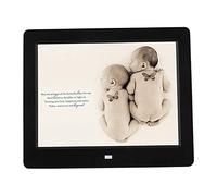 Photo Frames Fashion Black/Pearl White 8 Inch Hd Home Video Player Multi-Function Advertising Machine Resolution 1024 * 800,Black