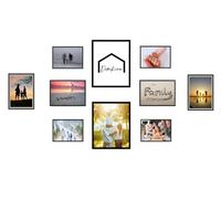 Photo Frames Multiple Pictures Black Photo Frame Set of 10 - Mixed Size Gallery Wall Frame Set Multiple Pictures - Multi Photo Frame Display Wall Portrait Landscape