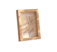 Photo Frames Style Picture Frame 5/6/7/8 Inches Photo For Tabletop Display Wedding Family Portraits Home Office Decoration(S1 Wood color,6inch 10.2x15.2cm)
