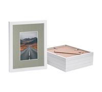 Photo Frames with 4" x 6" Mount - 8" x 10" - White Mount - Pack of 5 Nicola Spring White One Size
