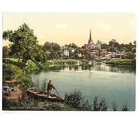 Photo From the river I Ross on Wye A4 10x8 Poster Print