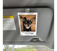 Photo Gift for Dog Dad - Custom Dog Photo Magnetic Car Visor Clip, Drive Safe Daddy, Personalized Dog Lovers Gift, Pet Gift