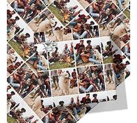 Photo Grid Personalised Wrapping Paper- Add Your Own Photos - Create Your Own Gift Wrap - 3M Roll