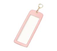 Photo Holder Keychain - 7 Inch | PU Leather Frame - Rectangle Pendant, Memory Key Ring, Ornament Gift for and Adults, Christmas and New Year Keepsake, Pink, Se référer au descriptif