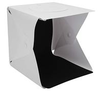 Photo Light Box, Folding Light Box 20CM Soft Light Photography Box Portable Folding Lighting Softbox Product Photography Light Box with 6 Color Backdrops Photo Studio Light Box