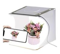Photo Light Box, Mini Photo Studio Folding Photography Light Tent Kit with 6 Colors Photography Backdrops for Small Size Items