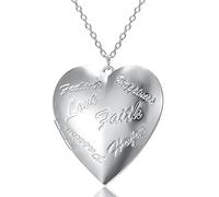 Photo Lockets Necklace Hold Picture Love Heart For Image Necklaces Fancy Jewelry Valentines Presen