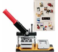 Photo Magnet and Badge Press Machine with Supplies for Custom Creations~