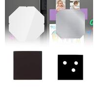 Photo Magnet Maker Machine Consumables ,Magnet Consumables,with Transparent Film, Metal Shell, Magnet, Cardboard/Acrylicsheet,for Fridge Magnet Button Maker Machine 2.5*2.5inAcrylicsheet-500Sets