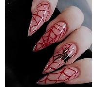 Photo Manicure Nails Tips Halloween Press on False Nails, MX251