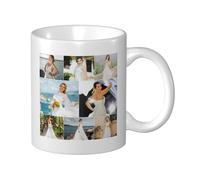 Photo Mugs 11oz, Personalised Gifts for Girlfriends Boyfriends Valentine's Day Birthday, Customised Coffee Cups with Picture Logo Text Name Print, Design Mug for Office Business Anniversary Christmas