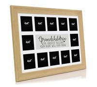 Photo Multi Picture Frame Large Collage Display Multi Opening Hangs landscape and Portrait