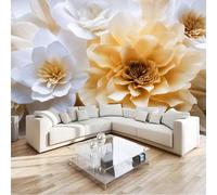Photo Mural- 200 x 140 cm Non-Woven Premium Fleece Wall Wallpaper- Floral Large Paper Floral Bedroom Living Room Decoration Poster