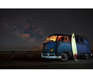 Photo Mural-CAMPING VW BUS-(8332)-NON WOVEN-Wallpaper-Wall-Art-Surfing Van XXL