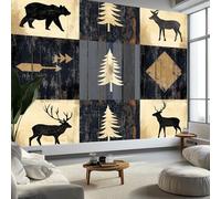 Photo Mural Wallpaper Pinos Animal, Panoramic Murals Art Tapestry - Patchwork Patterns Large Non-Woven Wall Mural for Indoor Home Eco-Friendly Decoration W250 x H175 cm