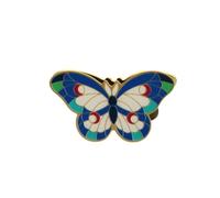Photo Note Holder Stand Butterfly Metal Card Clip for Table, Blue