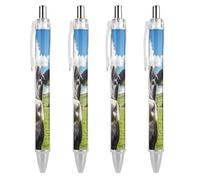 Photo of Cow Cute Ballpoint Pen for Unisex 0.5mm Black Ink Fine Smooth Writing Ball Point Pens