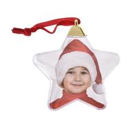 Photo Ornament - 7.5x9cm Round/9x9.5cm Star PP Clear, Transparent Frame, Image Holder | Perfect For Seasonal Decor, Festive Celebrations, Gift Giving Moments, Personal Keepsake Display