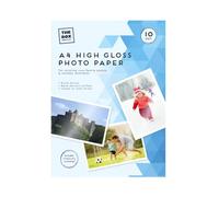 Photo Paper A4 High Gloss Photo Paper Inkjet Artwork Printing Papers Photographic Paper Suitable for Family Photos Scrapbooks Wedding Albums Postcard Chip Bag Flyer 29.7cm X 21cm X 0.1cm (Pack of 10)